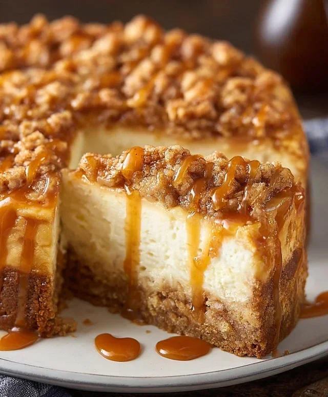 Apple Crisp Cheesecake Delight