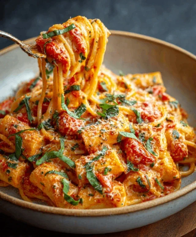 Creamy Tomato Garlic Pasta