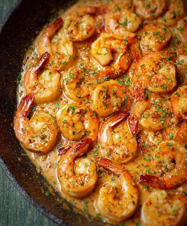 Creamy Garlic Shrimp (15 mins)