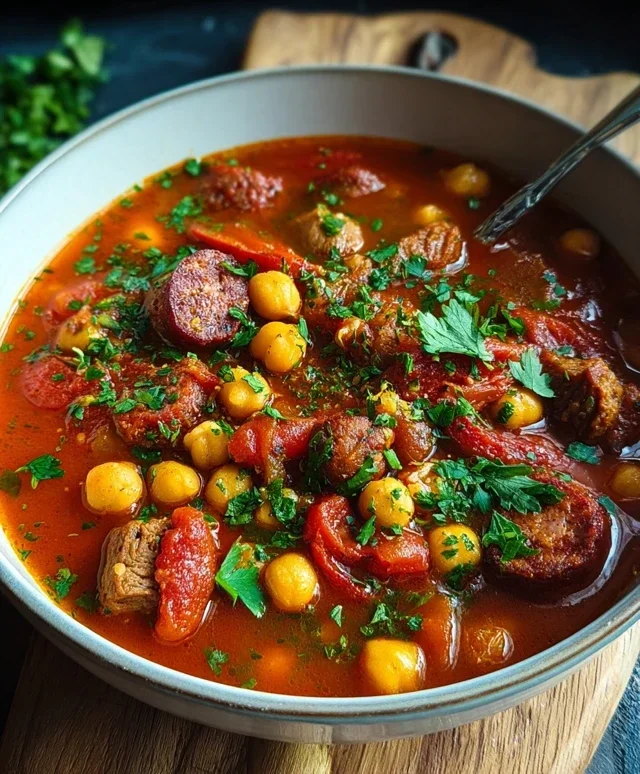 Beef Beef Chorizo Chickpea Stew