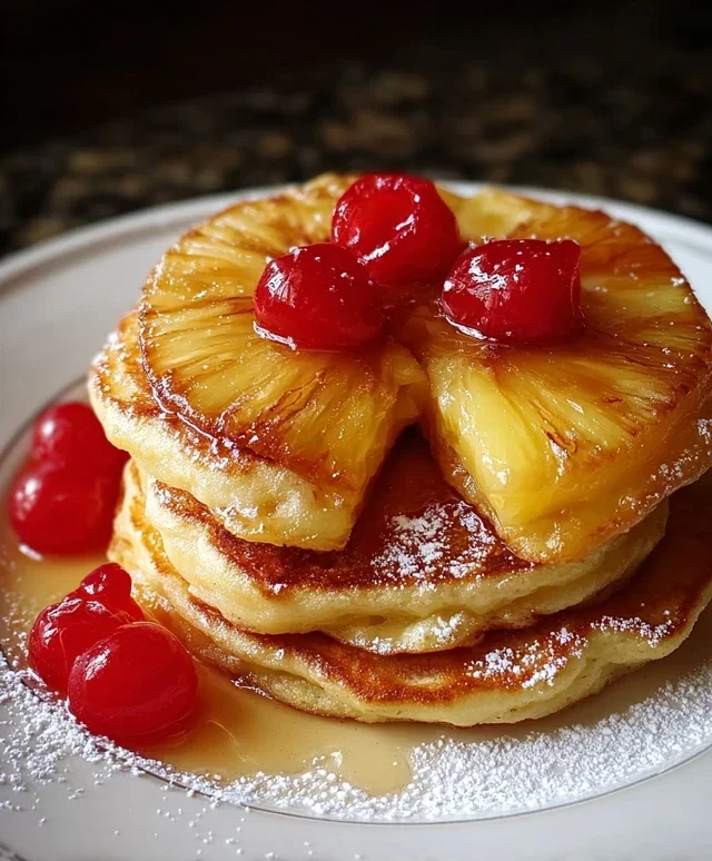 Pineapple Upside-Down Pancakes