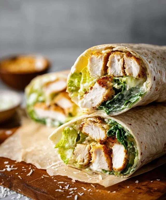 Chicken Caesar Wraps