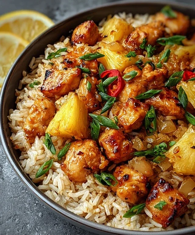 Pineapple Chicken and Rice