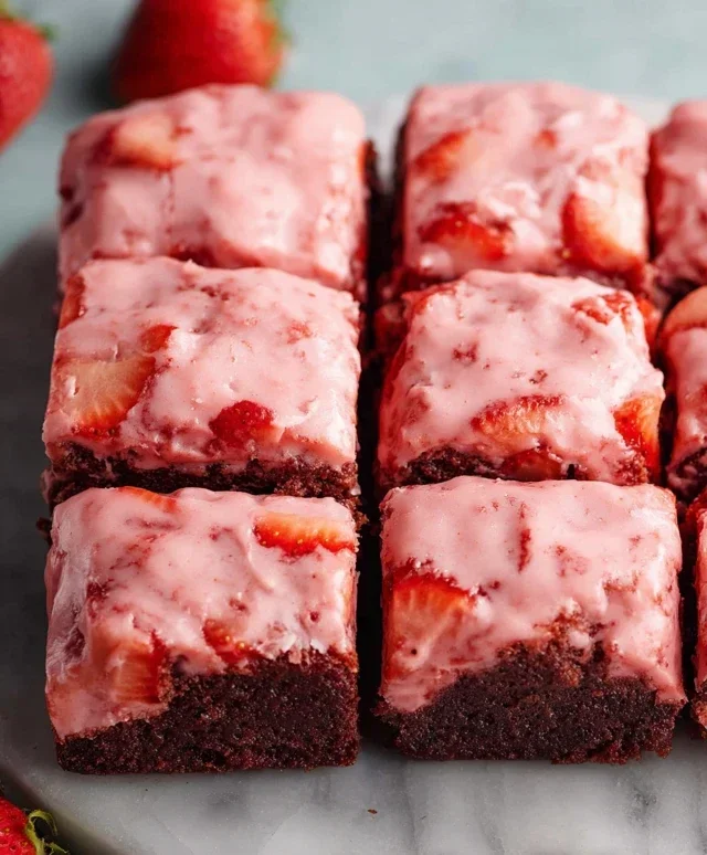 Strawberry Brownies