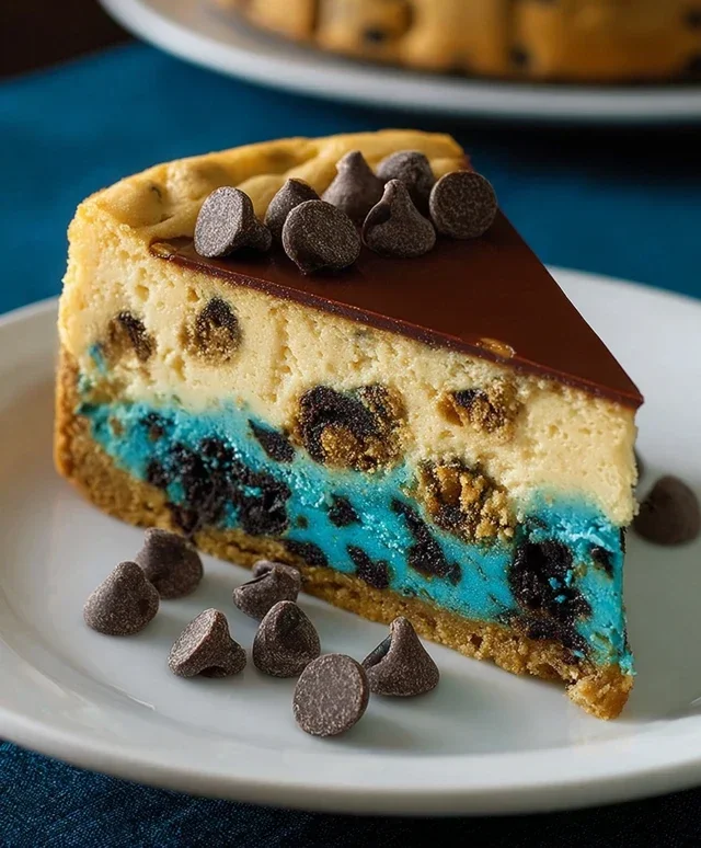 Cookie Monster Cheesecake