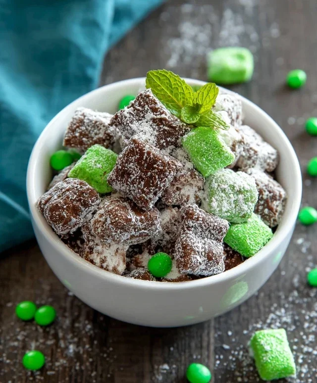 Mint Chocolate Muddy Buddy