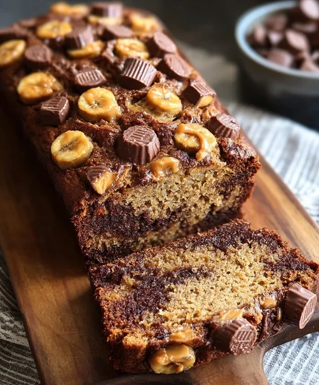 Reeses Peanut Butter Banana Bread