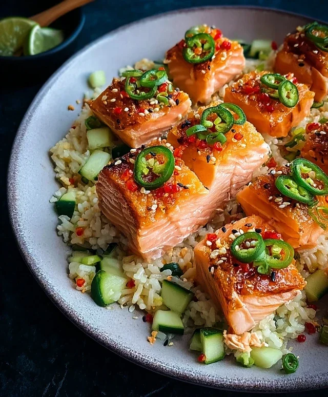 Salmon Crispy Rice