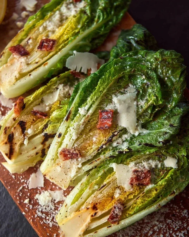 Grilled Romaine Caesar Salad Recipe
