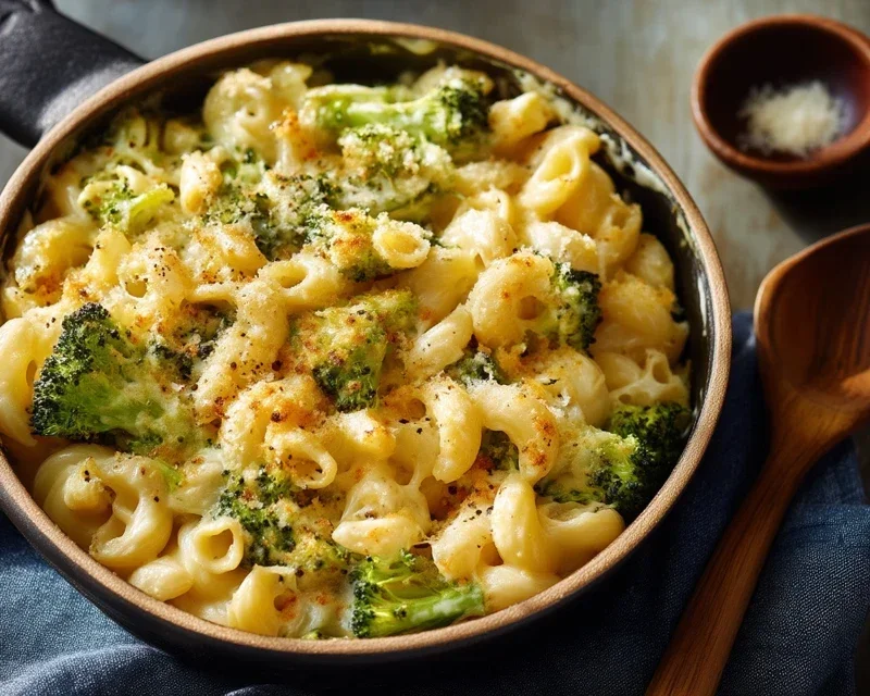 One Pot Healthy Broccoli Mac and Cheese