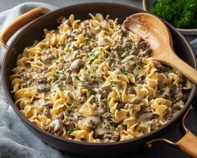 30-Minute Ground Beef Stroganoff