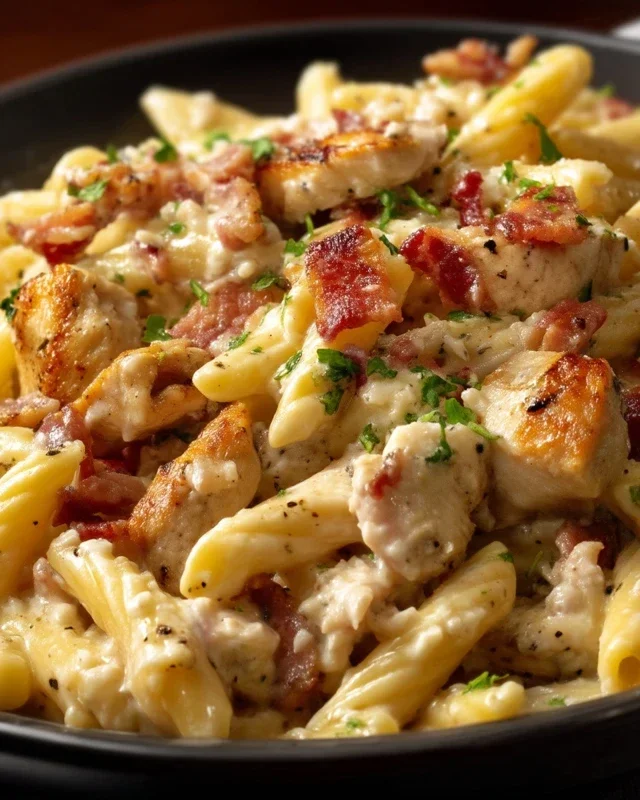 Chicken Beef Beef Bacon Ranch Pasta