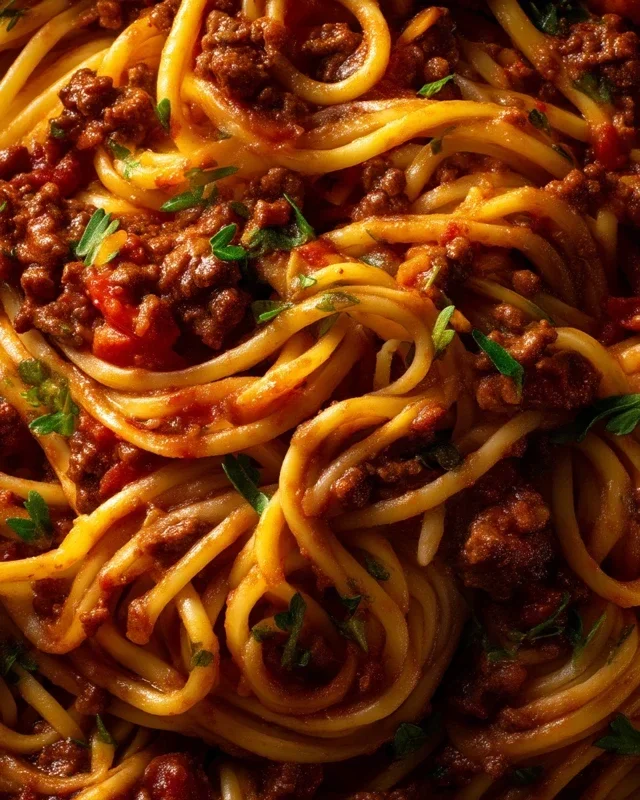 Beef Pasta in Tomato Sauce {Beef Ragu Pasta}