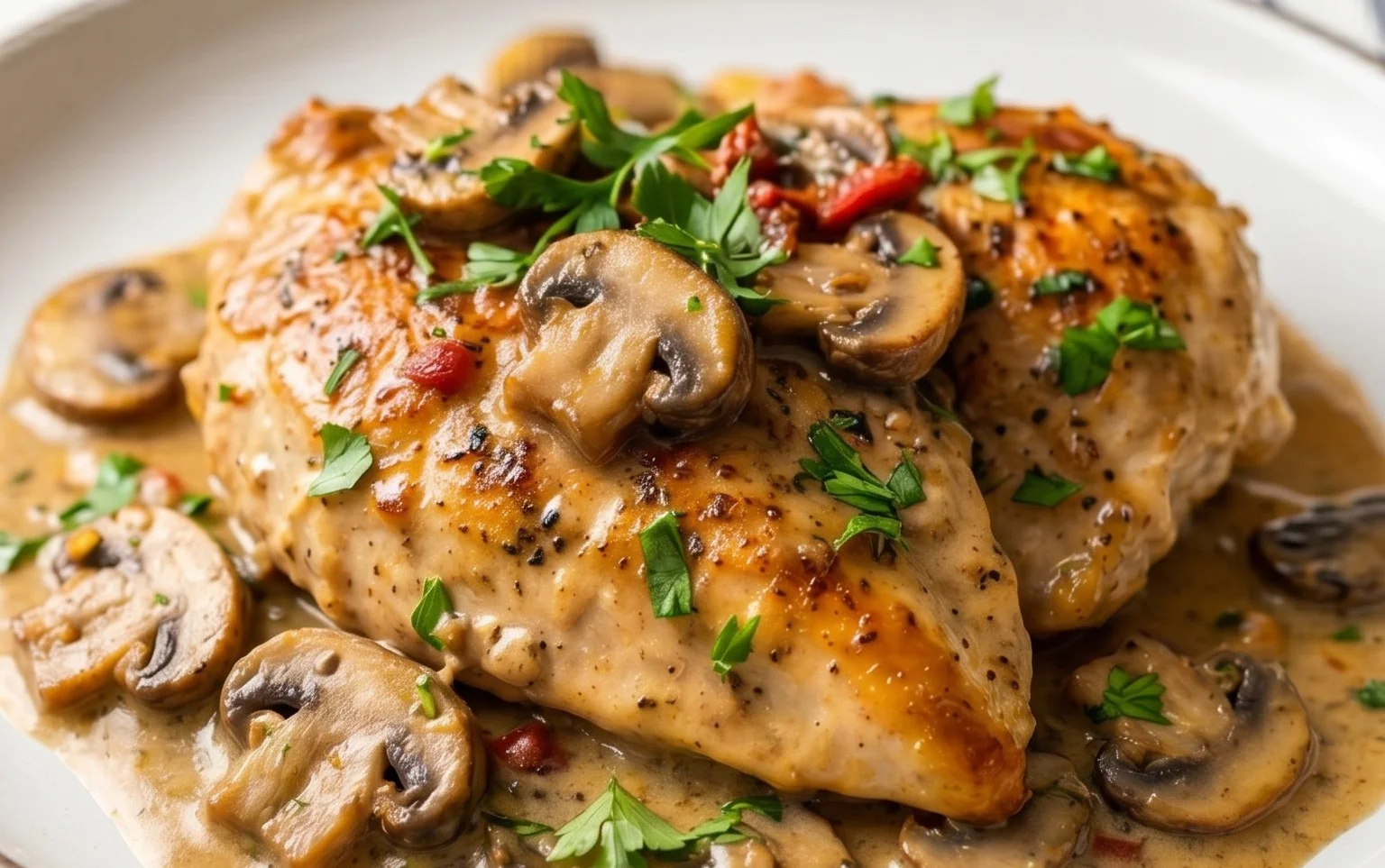 Creamy Mushroom Chicken Recipe