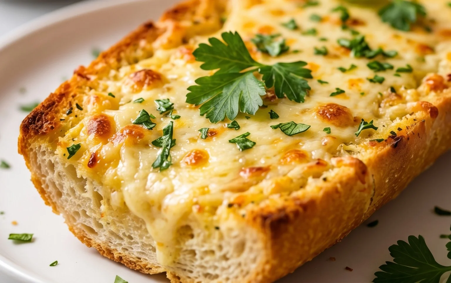 BEST CHEESY GARLIC BREAD RECIPE