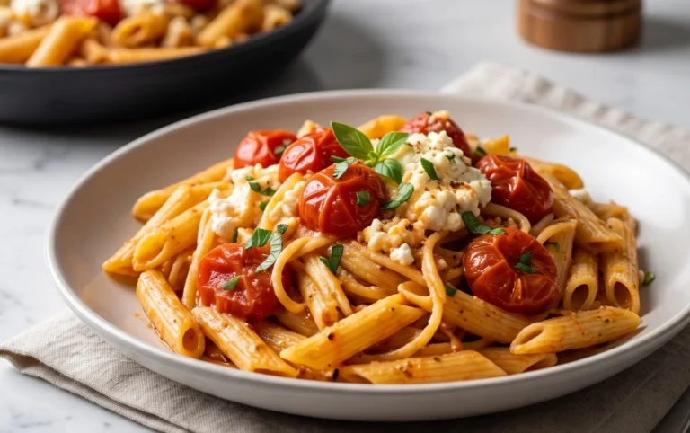 Roasted Tomato and Garlic Ricotta Pasta