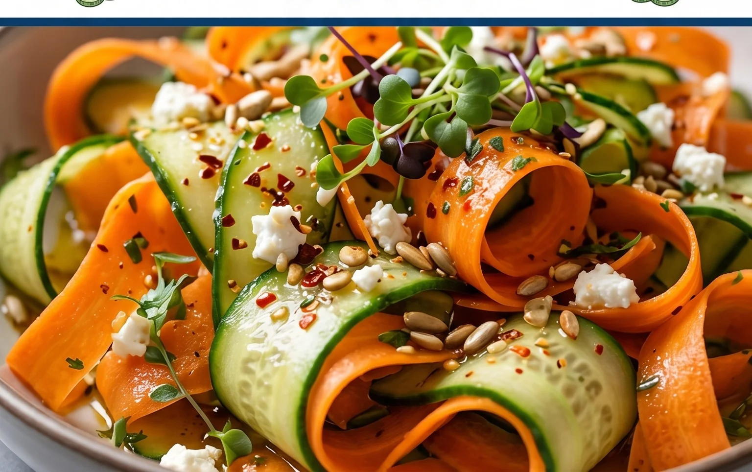 Carrot and Cucumber Ribbon Salad