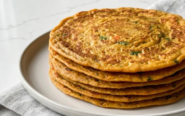 Masoor Dal Chilla | Savory Red Lentil Pancakes