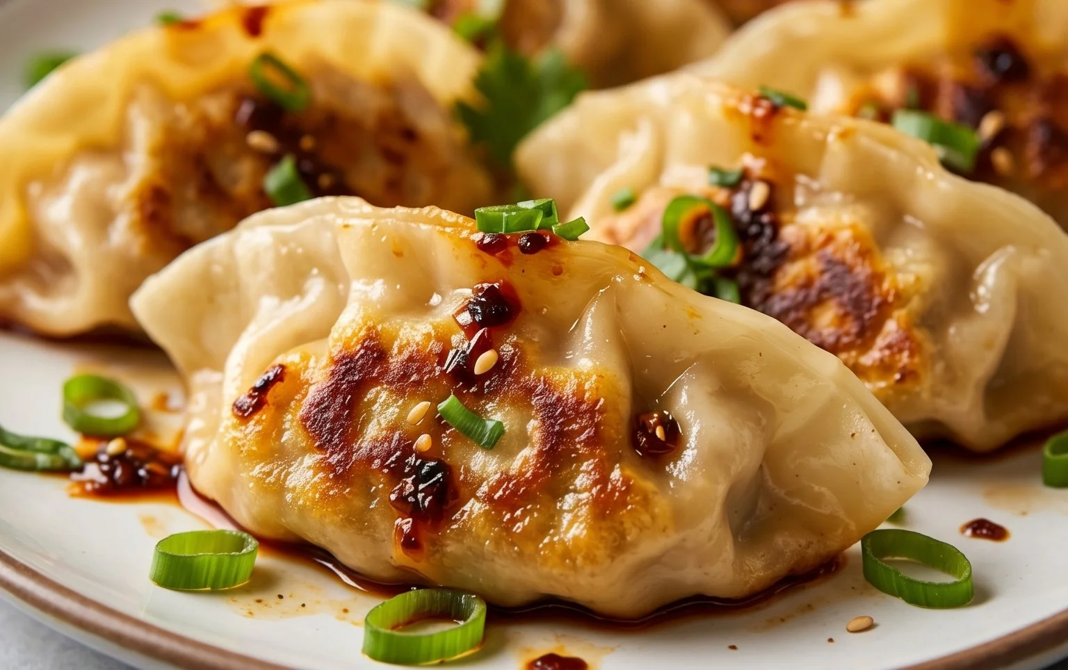 Chicken Potstickers (Pan Fried Dumplings)