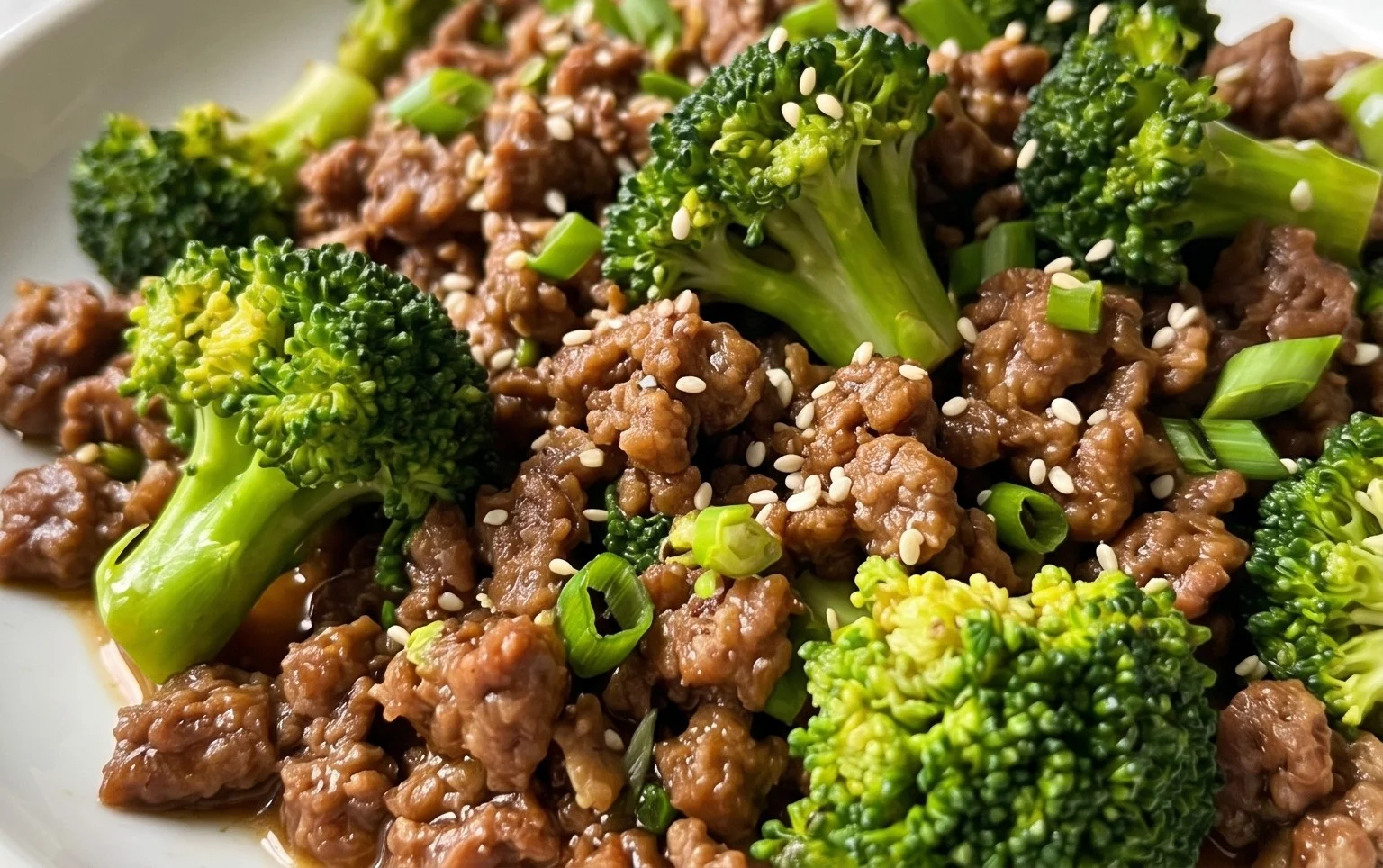 Ground Beef and Broccoli