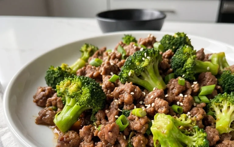 Ground Beef and Broccoli