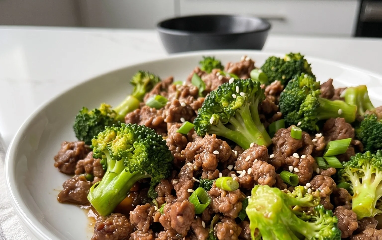 Ground Beef and Broccoli