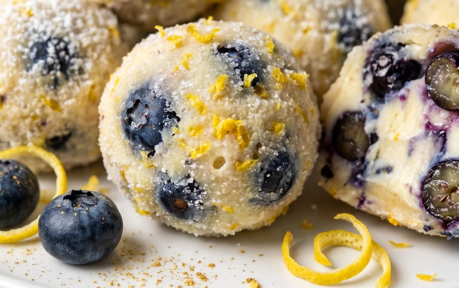 LEMON BLUEBERRY TRUFFLES