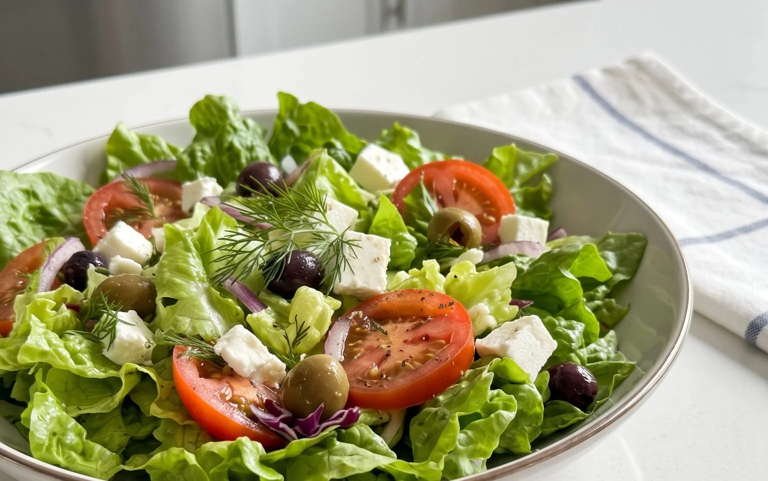 Maroulosalata (Greek Lettuce Salad)