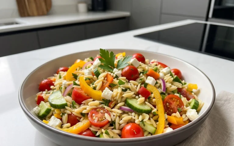 Rainbow Orzo Salad