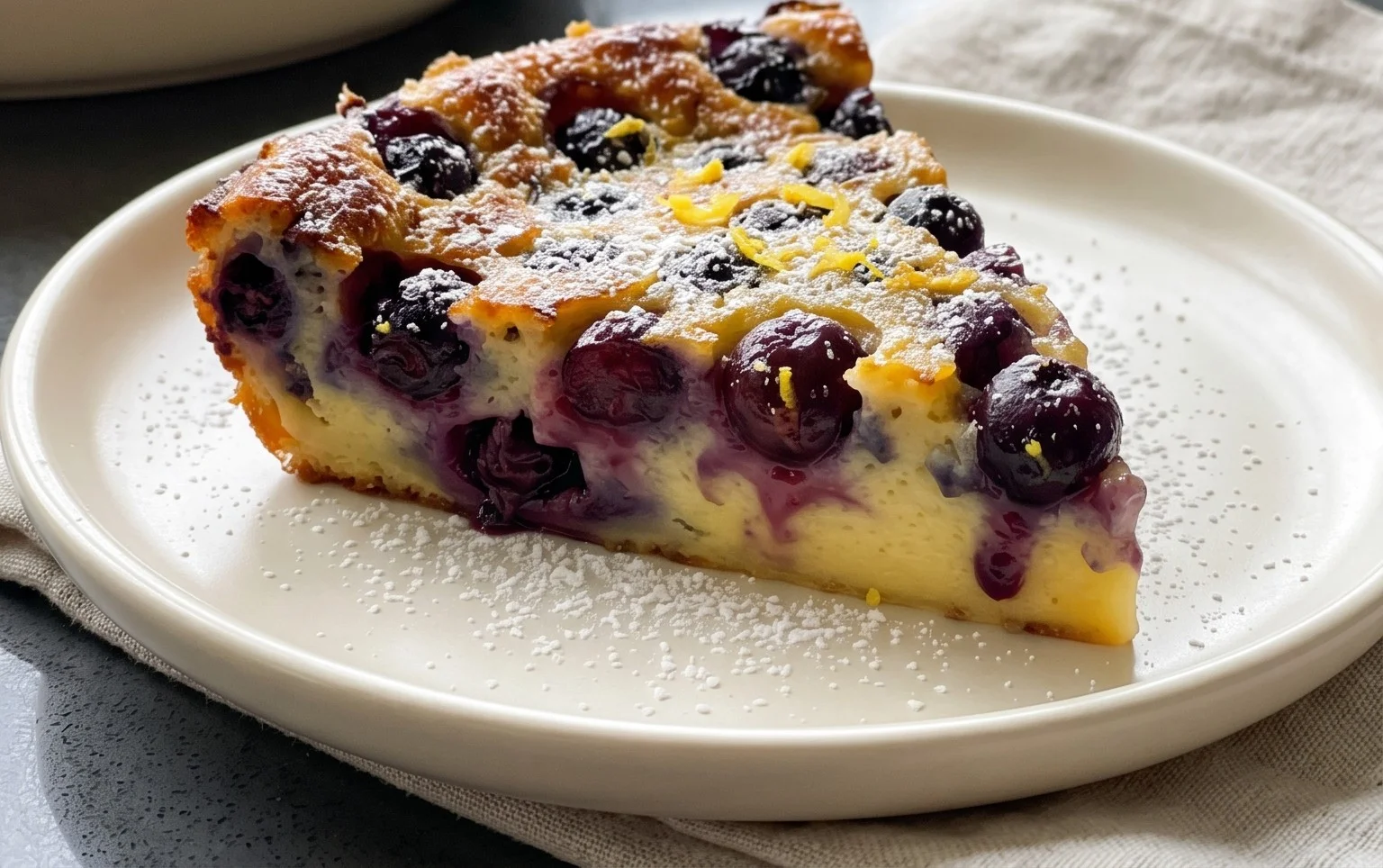 Lemon Blueberry Clafoutis