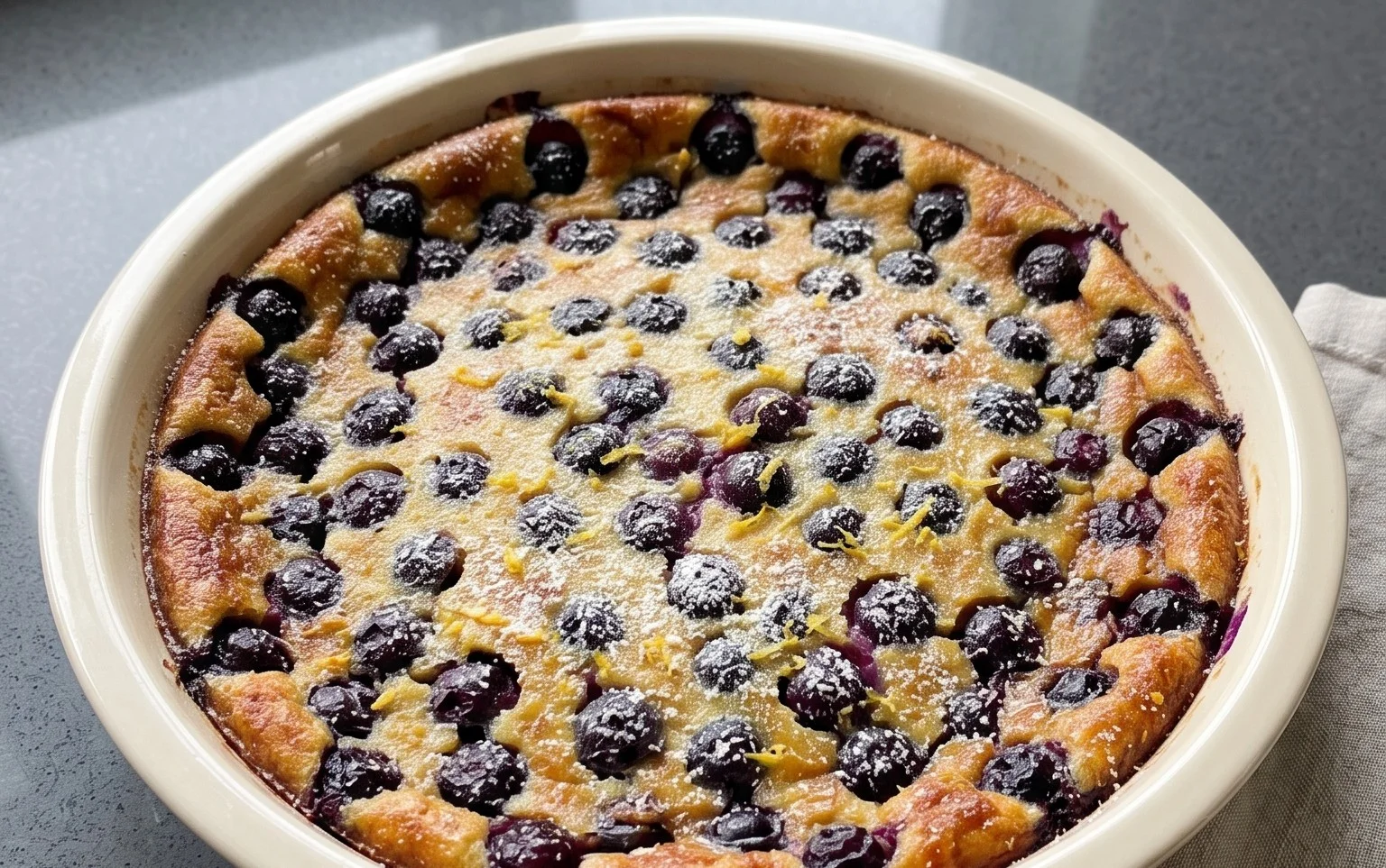 Lemon Blueberry Clafoutis