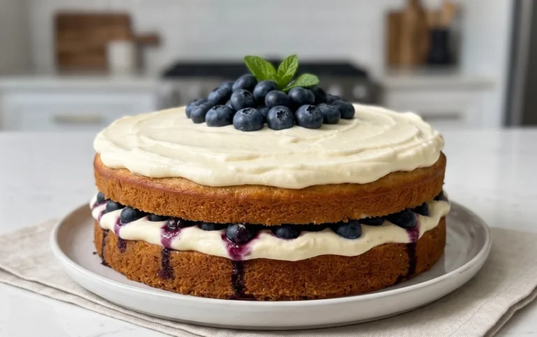 Nova Scotia Blueberry Cream Cake