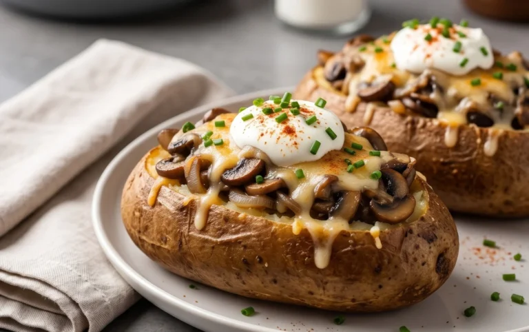 The Ultimate Stuffed Baked Potatoes with Mushrooms