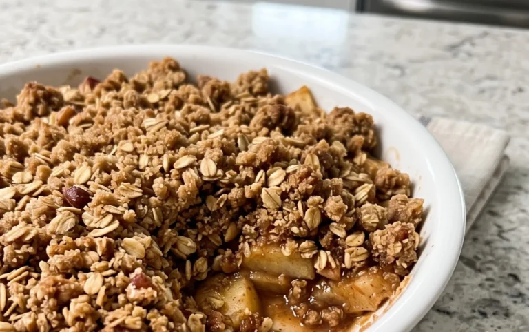 Healthy Breakfast Apple Crum extractble
