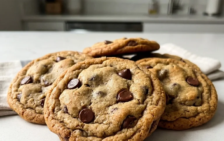Crispy and Chewy Chocolate Chip Cookies