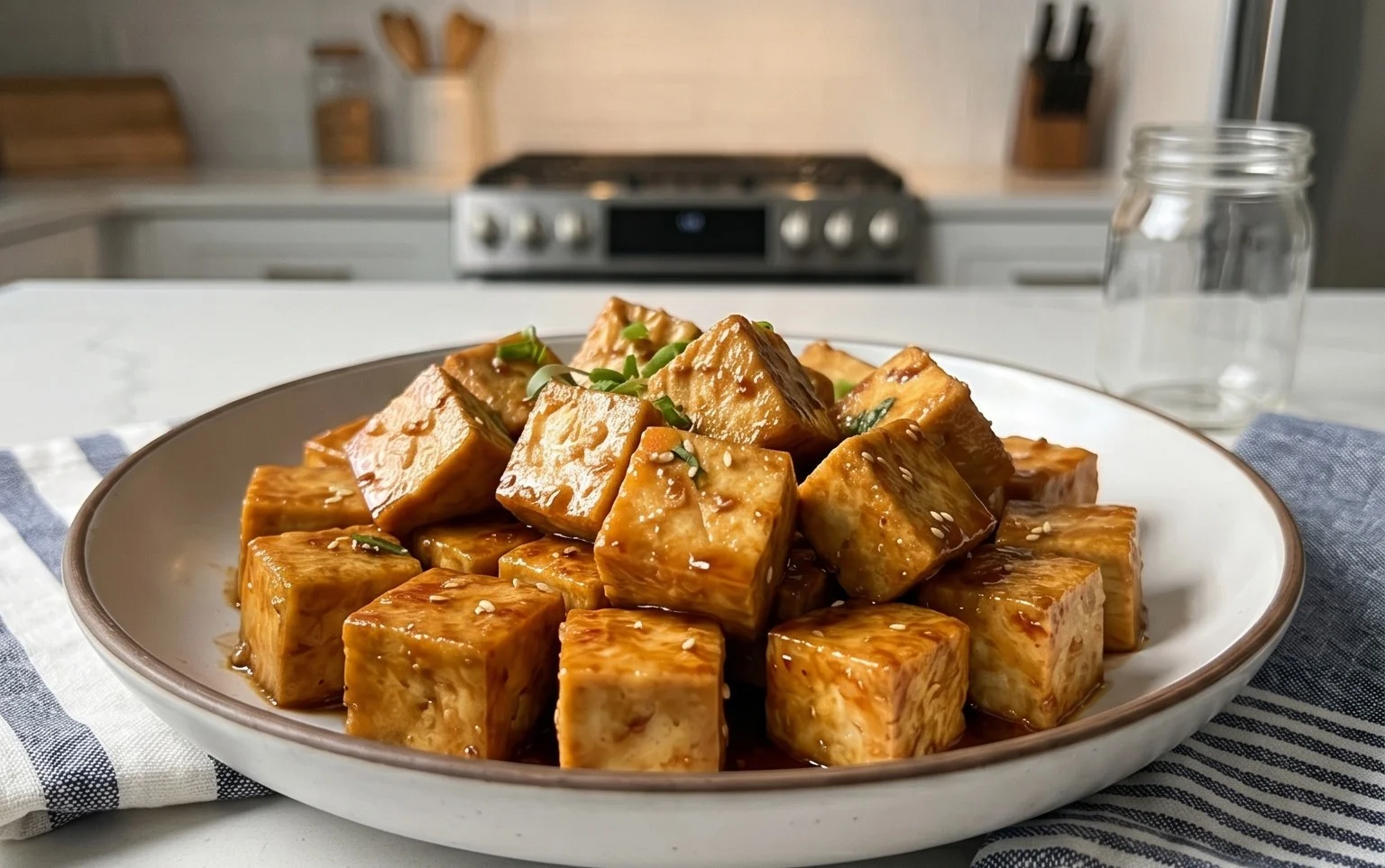 Honey Garlic Tofu