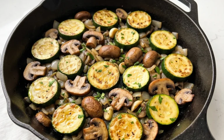 Skillet Zucchini and Mushrooms