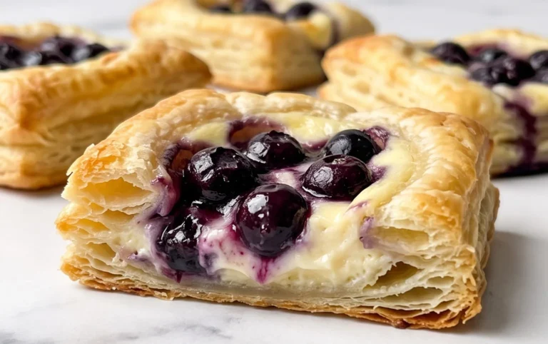 Blueberry Cream Cheese Puff Pastry