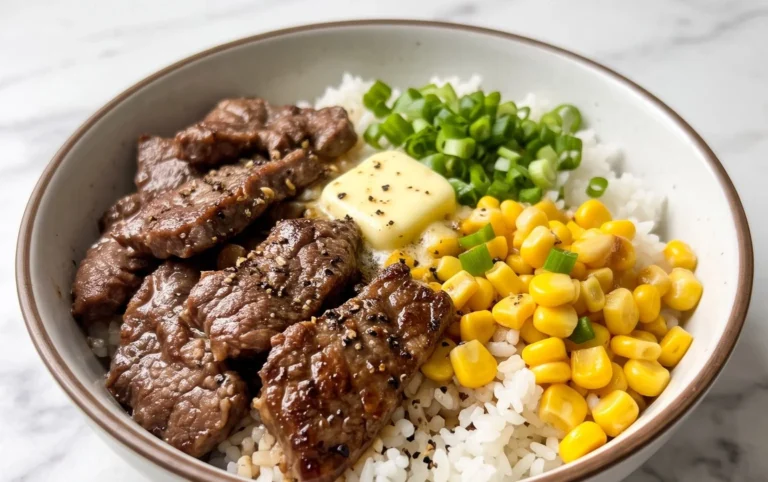 Beef Pepper Rice Bowl is a delicious meal option.