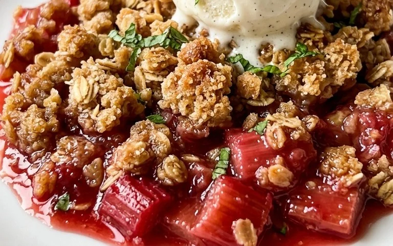 Easy Rhubarb Crisp