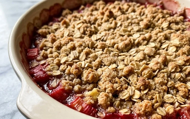 Easy Rhubarb Crisp