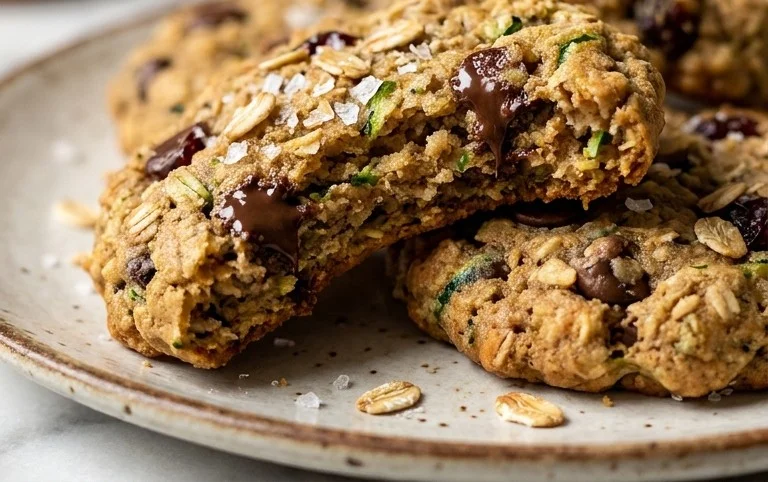 Healthy Zucchini Oatmeal Cookies