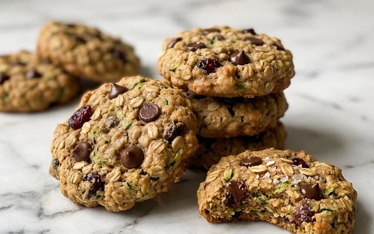 Healthy Zucchini Oatmeal Cookies
