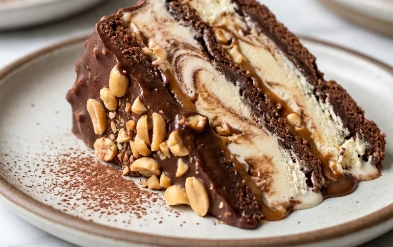 Buster Bar Ice Cream Cake