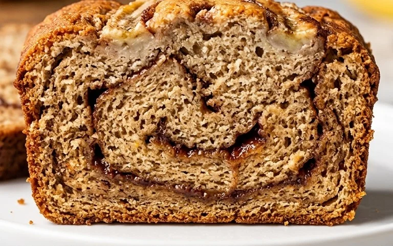 Cinnamon Roll Banana Bread