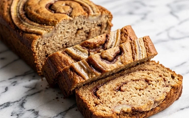 Cinnamon Roll Banana Bread