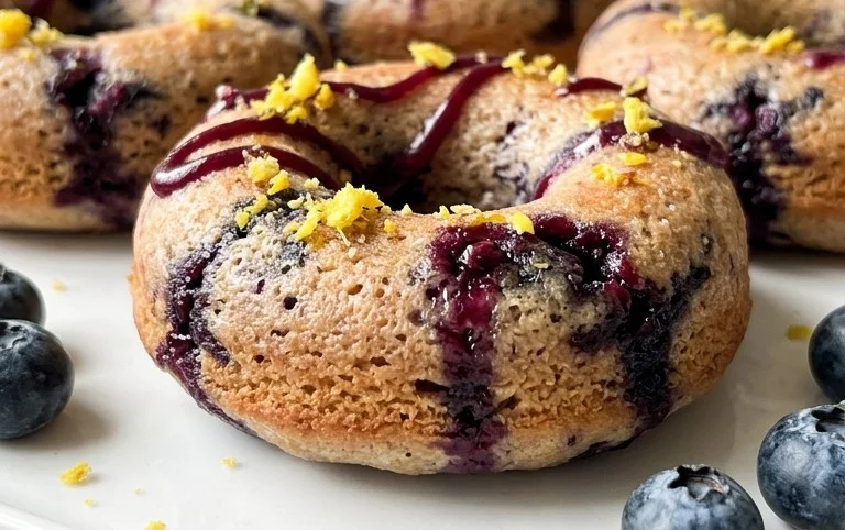 Blueberry Cake Donuts
