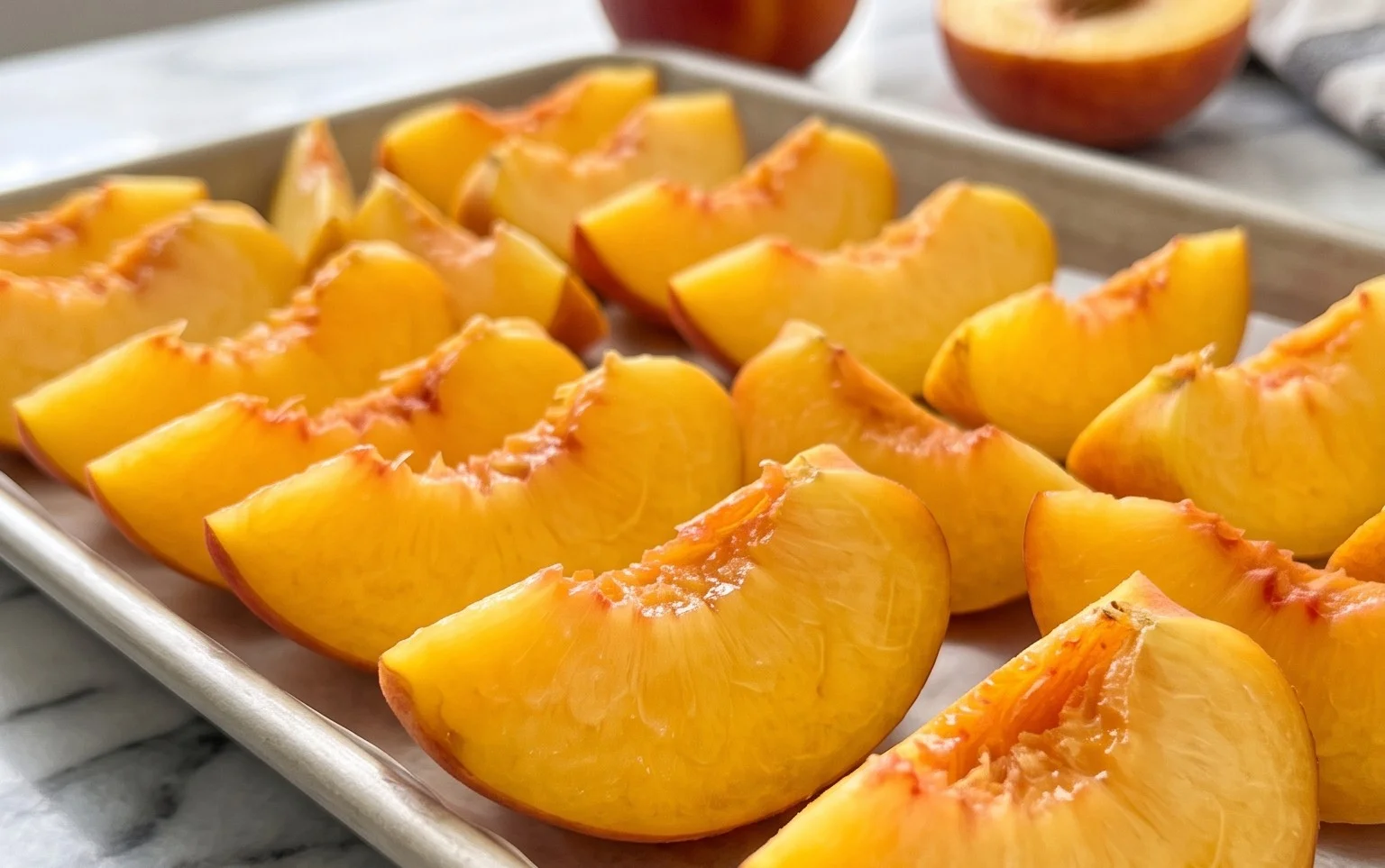 Freezing Peaches, How to Easily Freeze Peaches