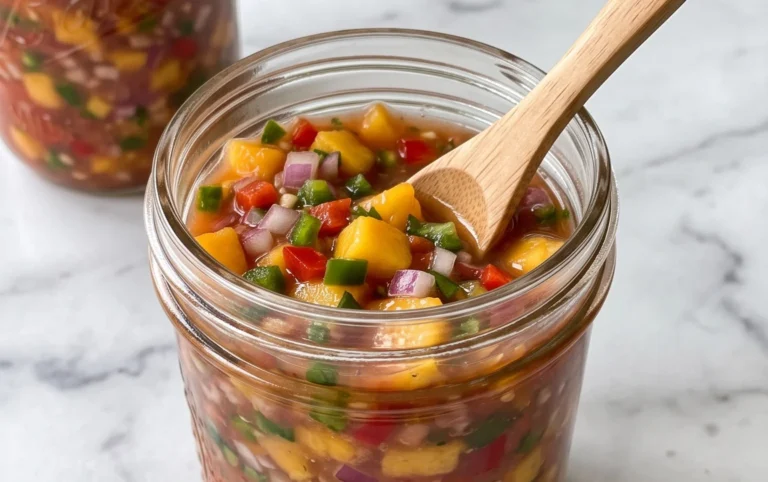 Sweet & Spicy Peach Salsa Canning Recipe
