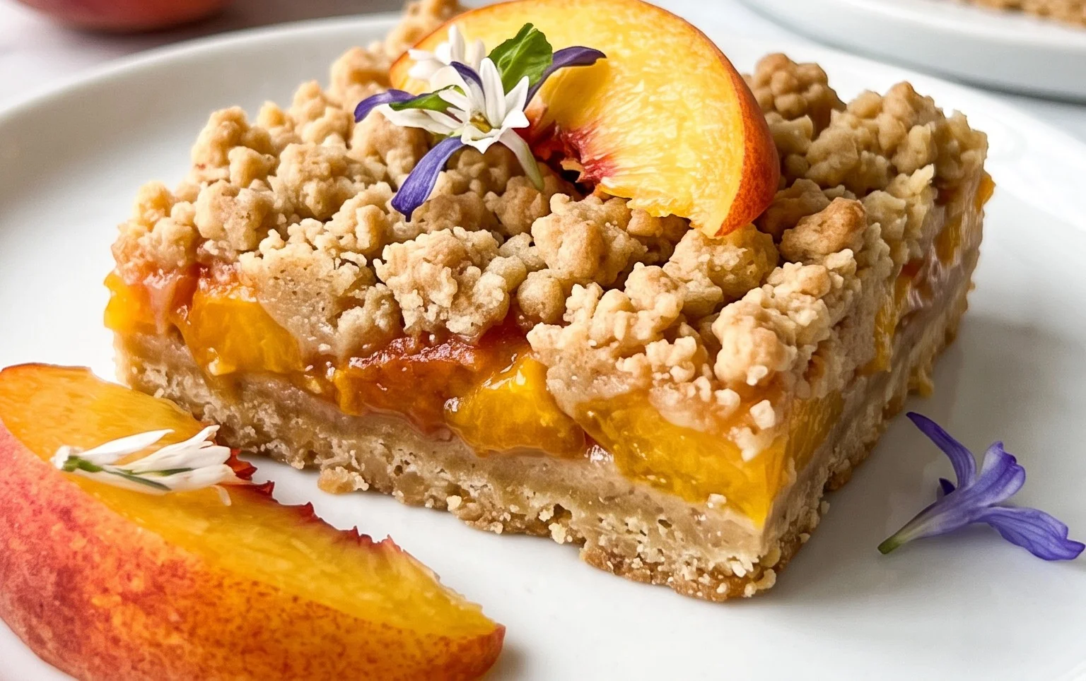 Fresh Peach Crum extractb Bars